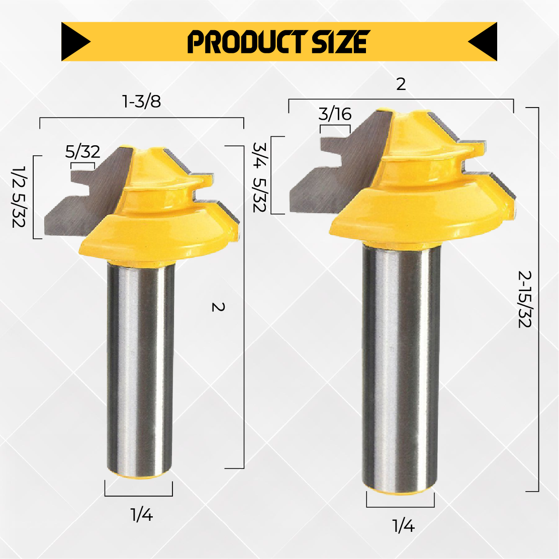 Mighty45° Lock Miter Bit