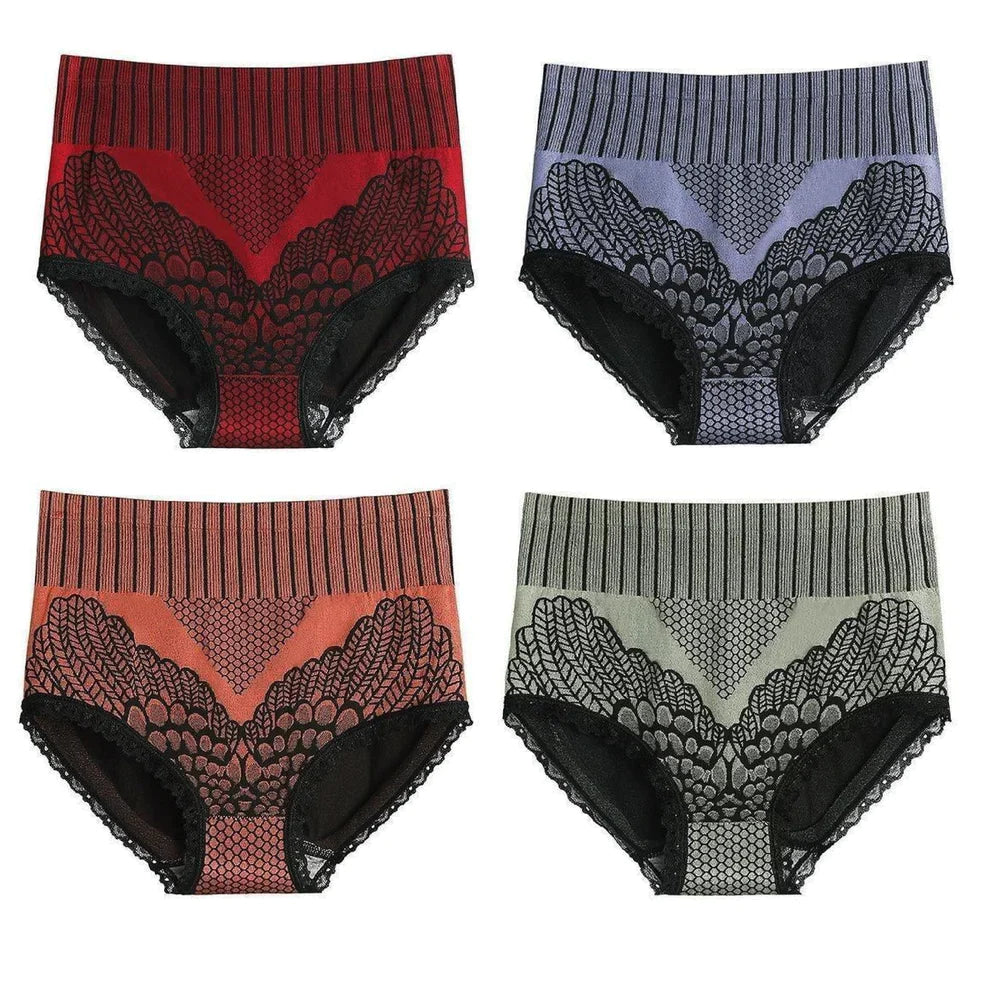 Lace Graphene Fiber Compression HighWaist Briefs