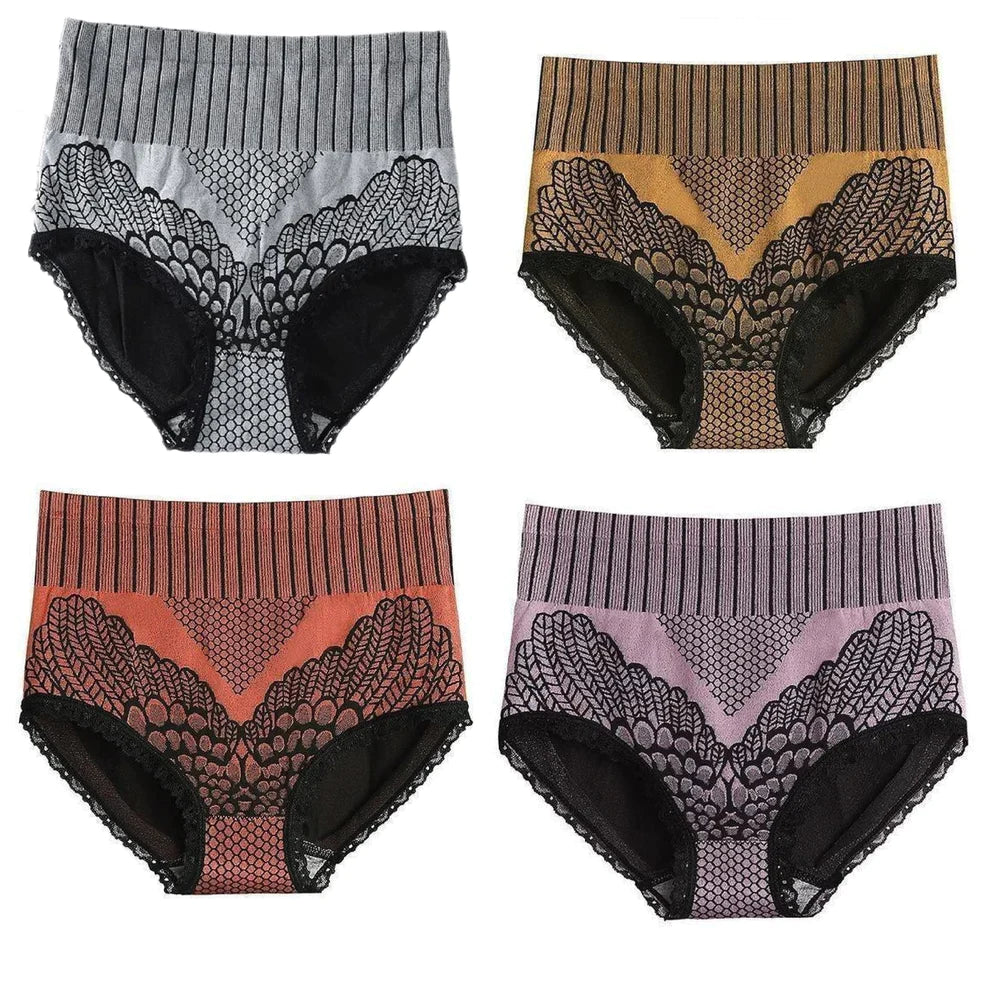 Lace Graphene Fiber Compression HighWaist Briefs