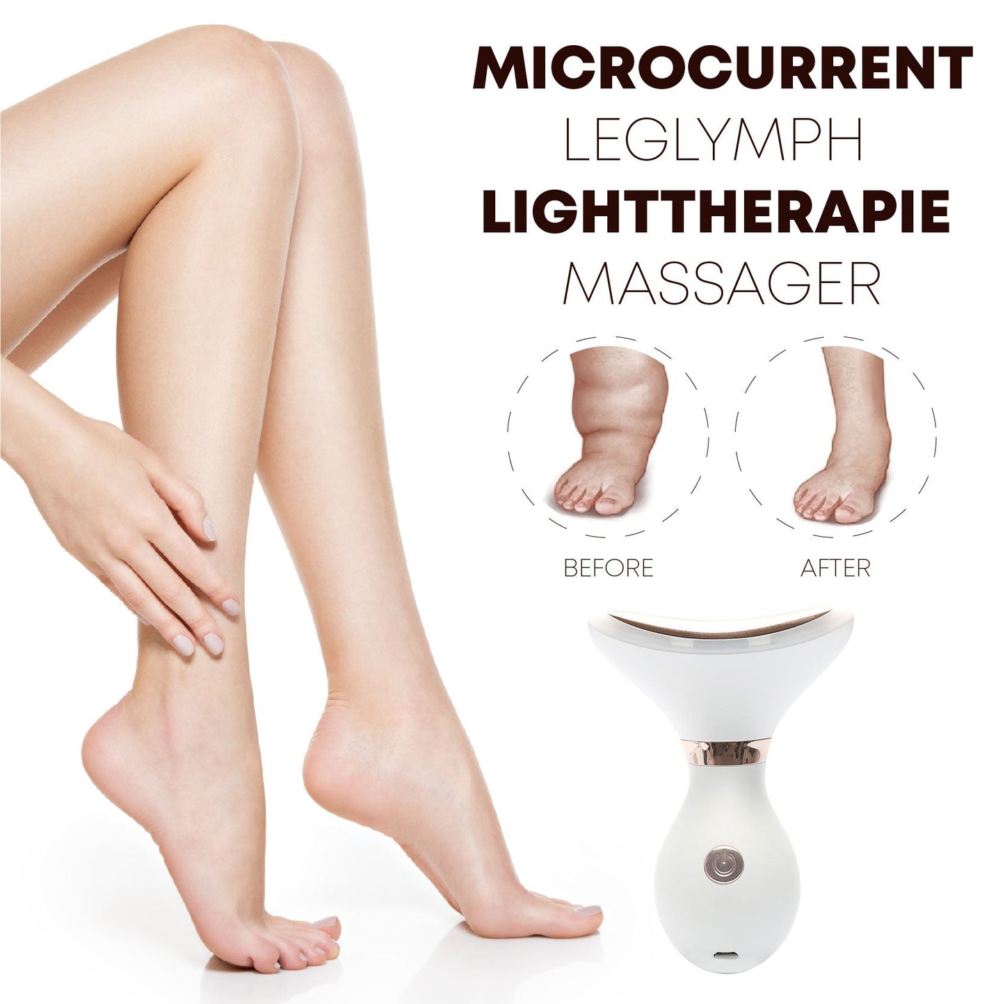 Microcurrent LegLymph LightTherapie Massager
