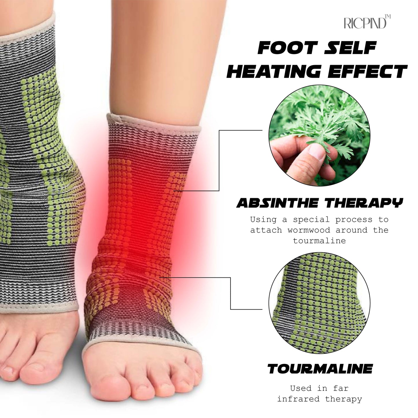 RICPIND AntiEdema ThermaRelax Compression Socks