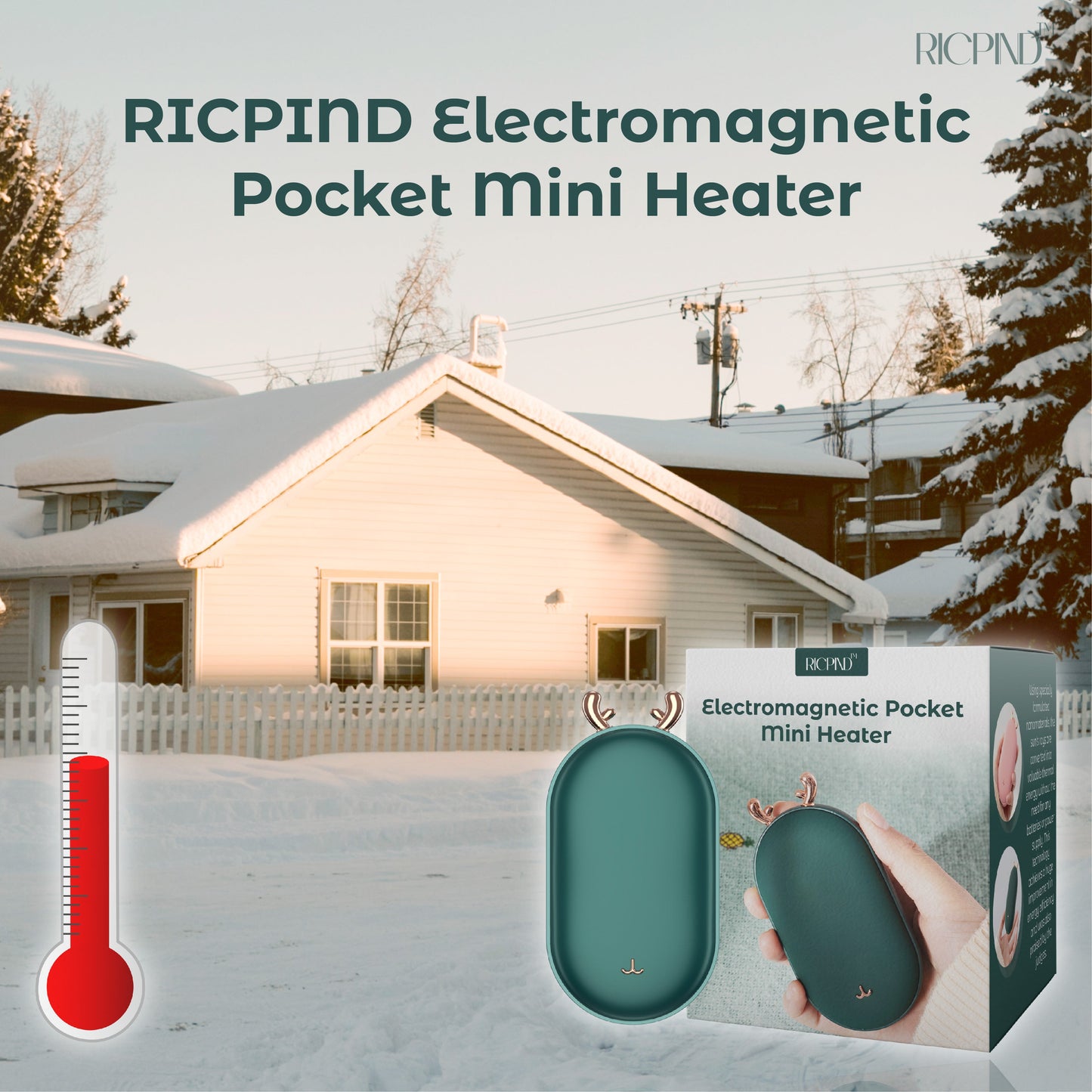RICPIND Electromagnetic Pocket Mini Heater