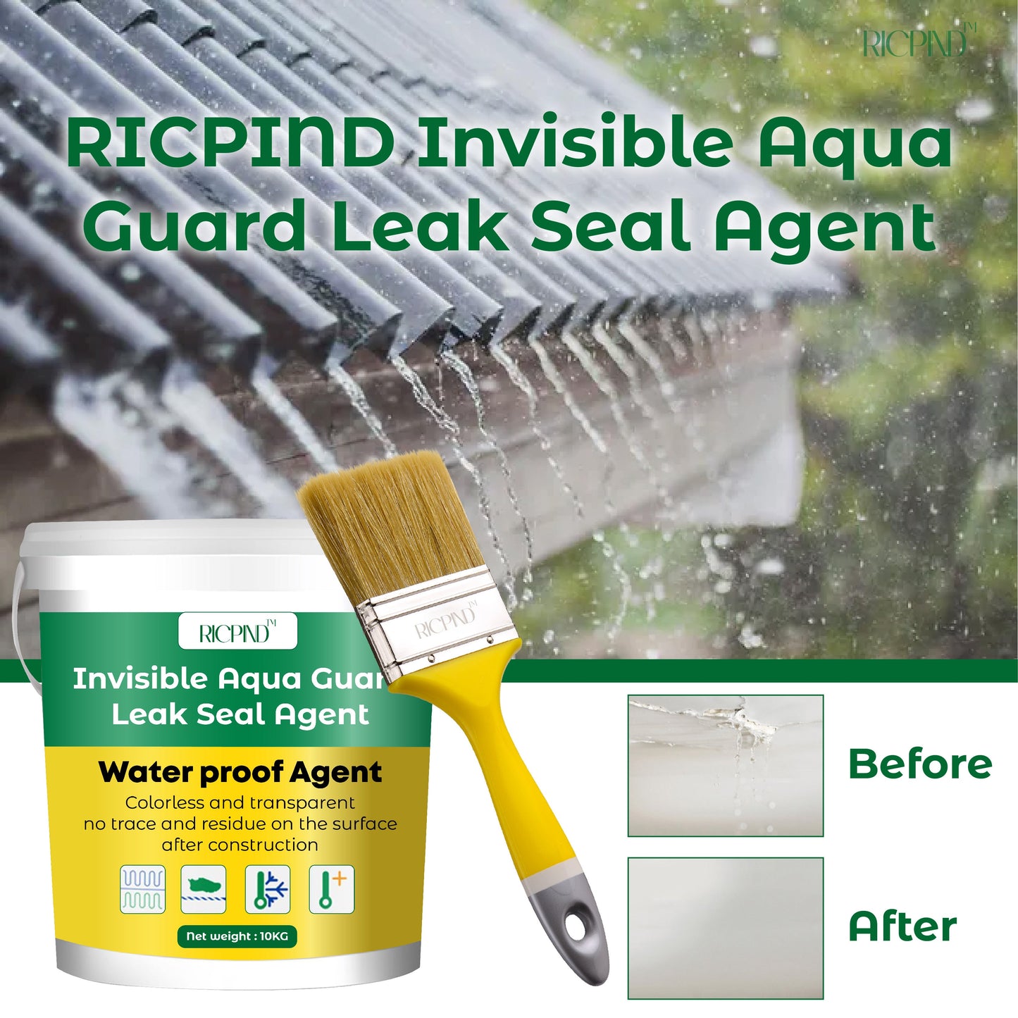 RICPIND Invisible Aqua Guard Leak Seal Agent