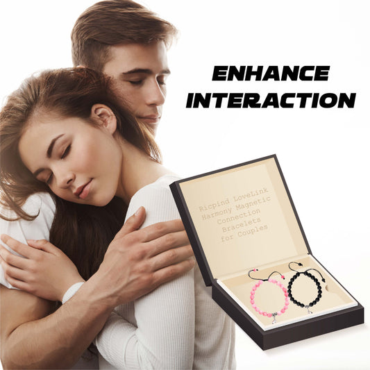 Ricpind LoveLink Harmony Magnetic Connection Bracelets for Couples