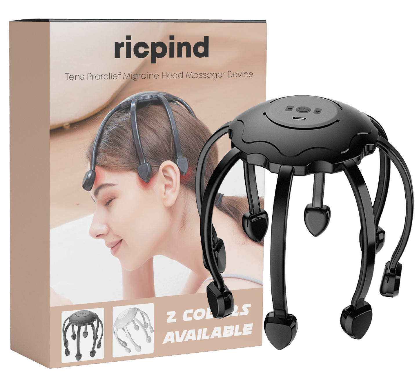 Ricpind TENS ProRelief Migraine HeadMassager Device