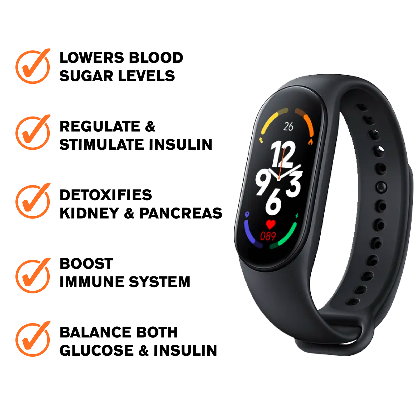 Ricpind Ultrasonic SugarControl Intelligent Fitband